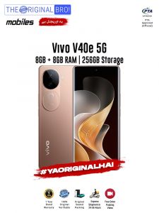 Vivo V40e 5G - 8GB RAM - 256GB Storage - PTA Approved - 1 Year Warranty - Brown - The Original Bro Mobiles - TOB40